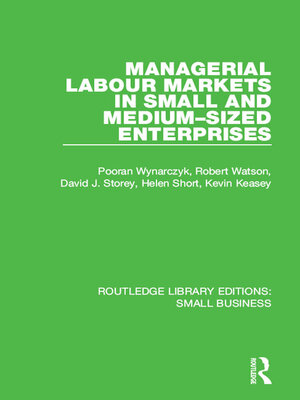 cover image of Managerial Labour Markets in Small and Medium-Sized Enterprises